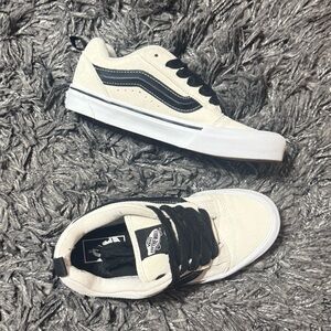 Vans Off The Wall Ivory Suede Sneakers